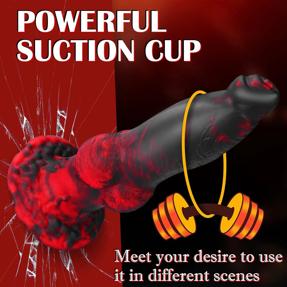  Vibrator Monster Remote Control Penis Telescopic