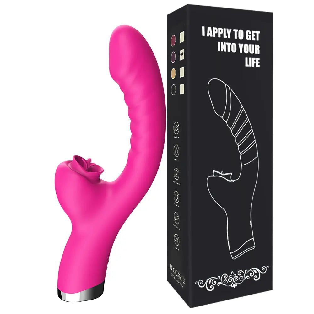 Tongue Licking Vibrator 2 in 1 