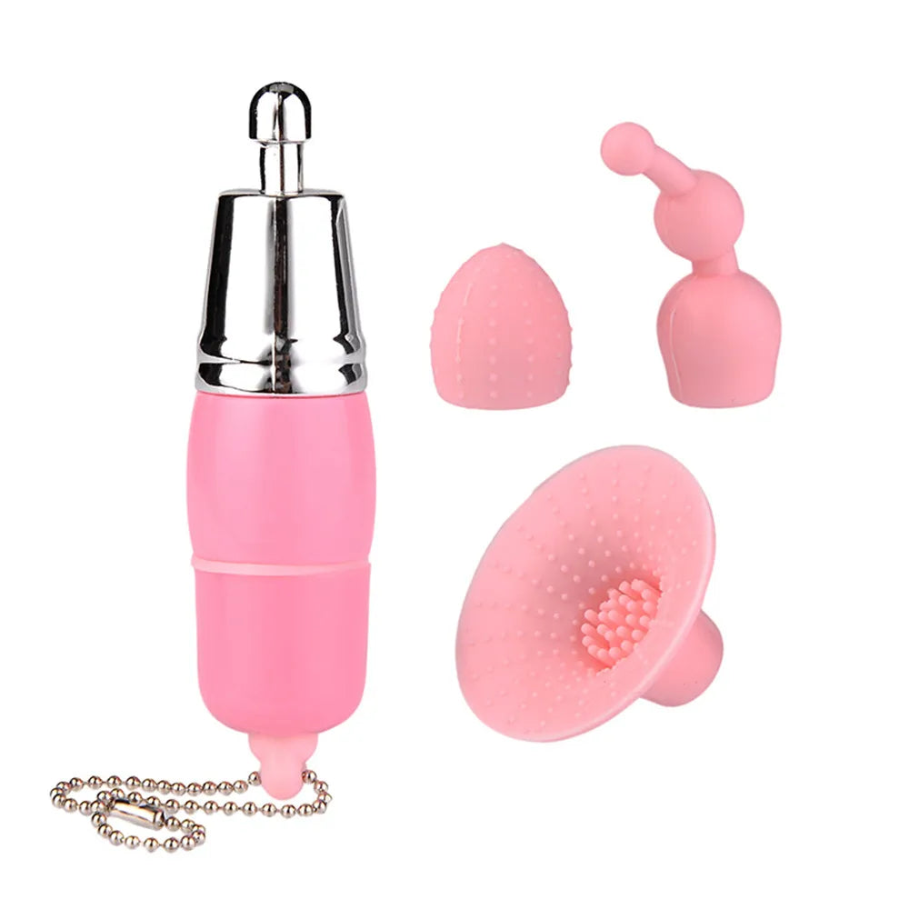 3In1 Mini Vibrator Clitoris Stimulator Licking Nipple 