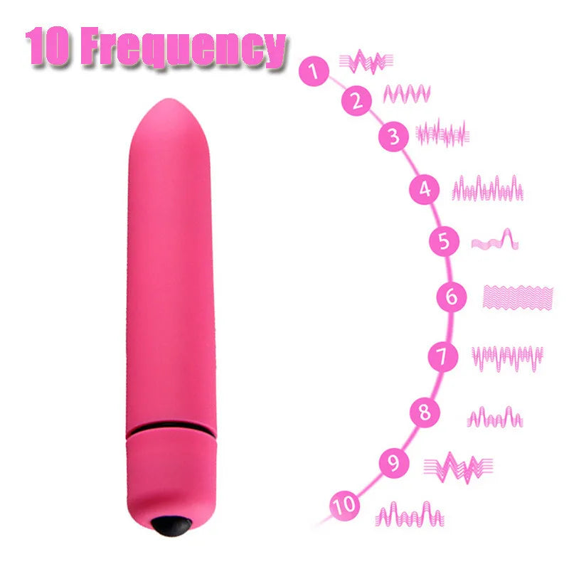 10 Speeds Mini Bullet Vibrator Vaginal Massage