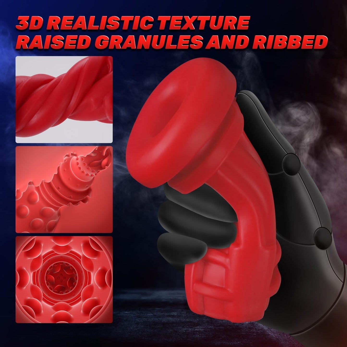 Automatic Handsfree Sucking Cup Telescopic Stroker 9 sucking vibrating