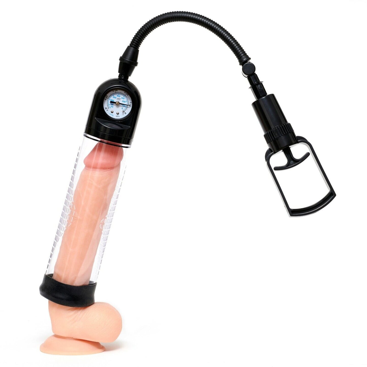 Vacuum Dick Pump & Precision Air Gauge for Men Male Erection Penis Size Enhancer