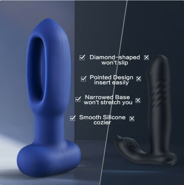 Karrot 10 Tapping 10 Pointed Design Anal Toy Vibrator