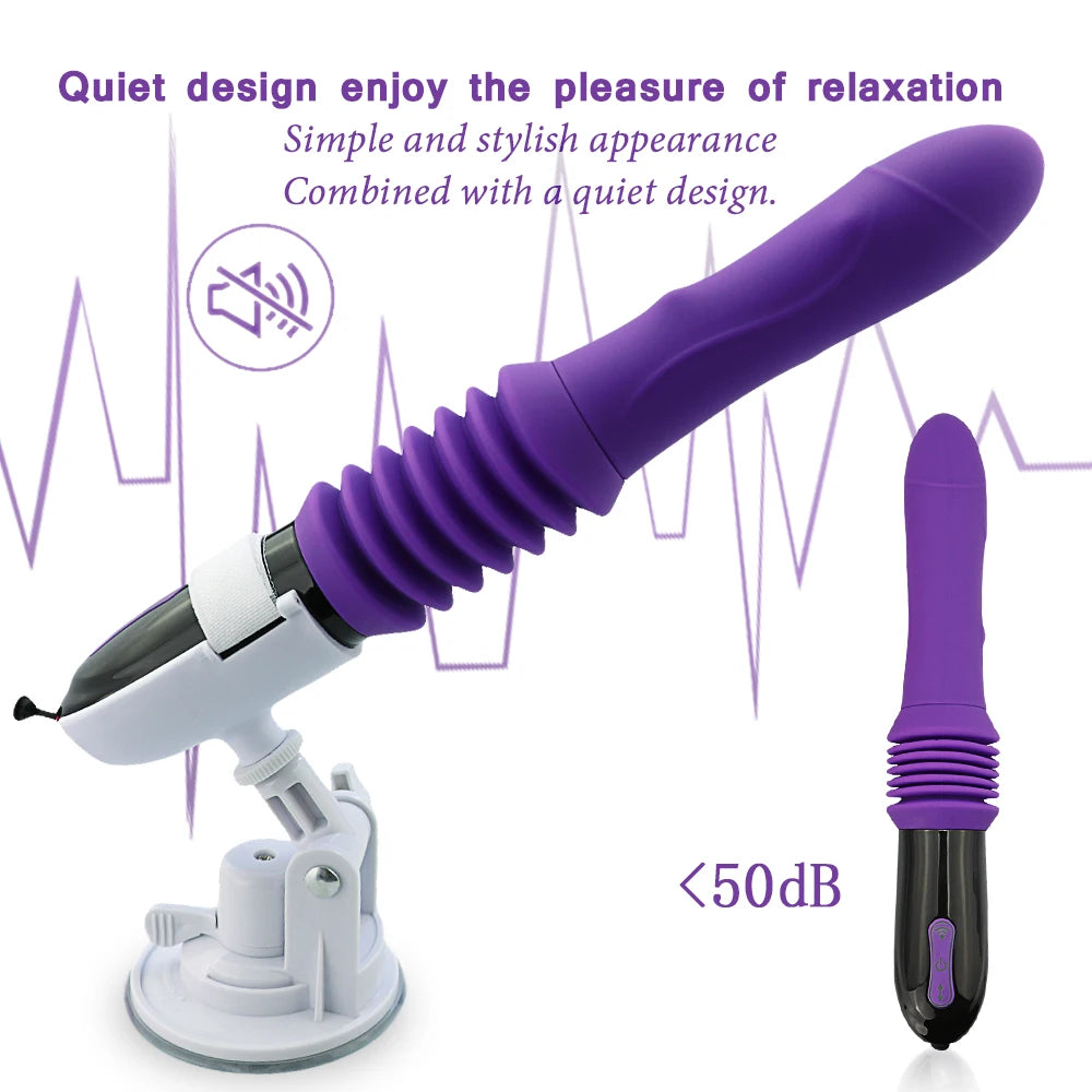 Sex Machine Thrusting Big Dildo Vibrator Vaginal G Spot