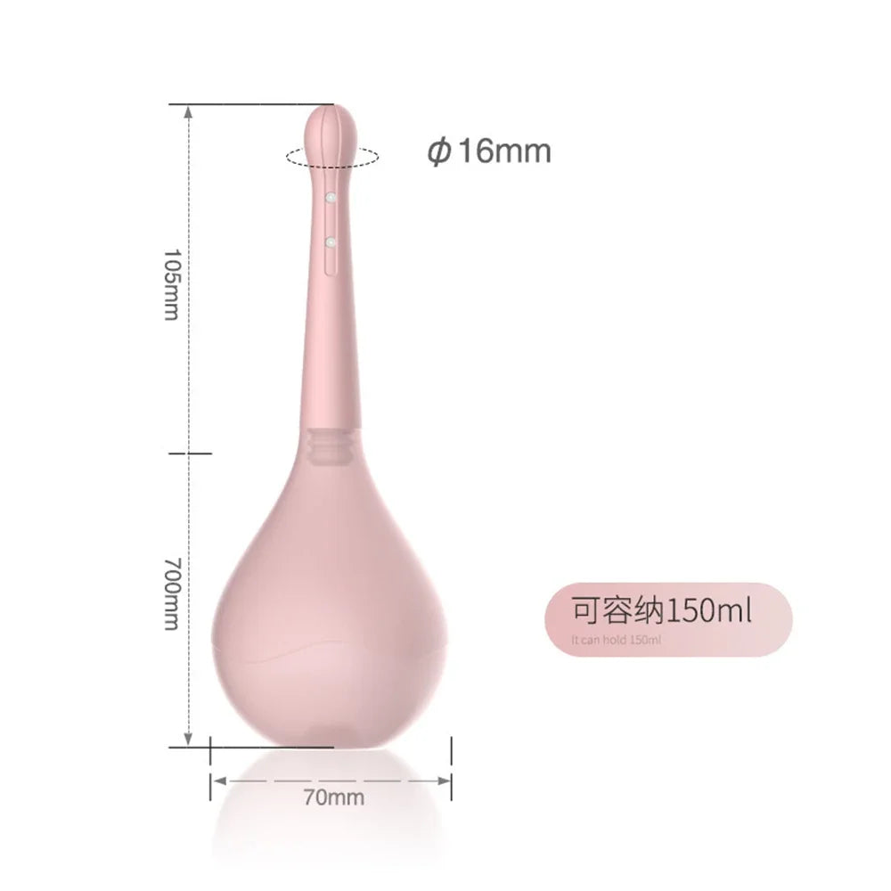 WETTME Pink Bulb Classic Anal Douches Limpiador Anal