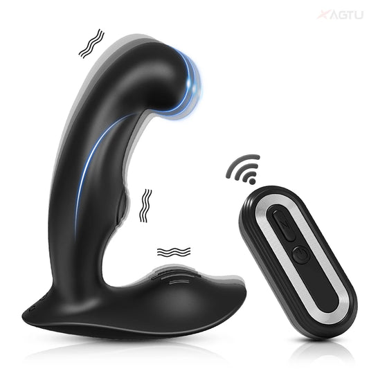  WETTME Prostate Massager Vibrator Butt Plug 