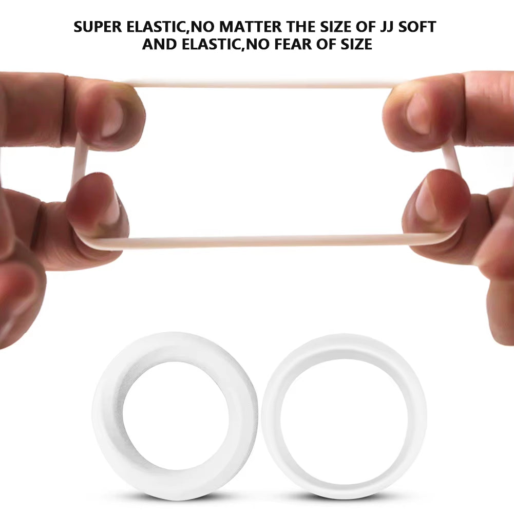 2Pcs Silicone Male Foreskin Corrector Resistance Ring Delay