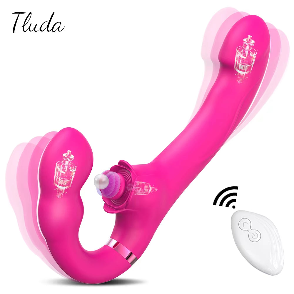 TLUDA - Wireless 3 in 1 Dildo Vibrator 