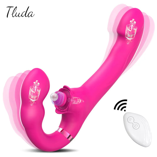 TLUDA - Wireless 3 in 1 Dildo Vibrator 