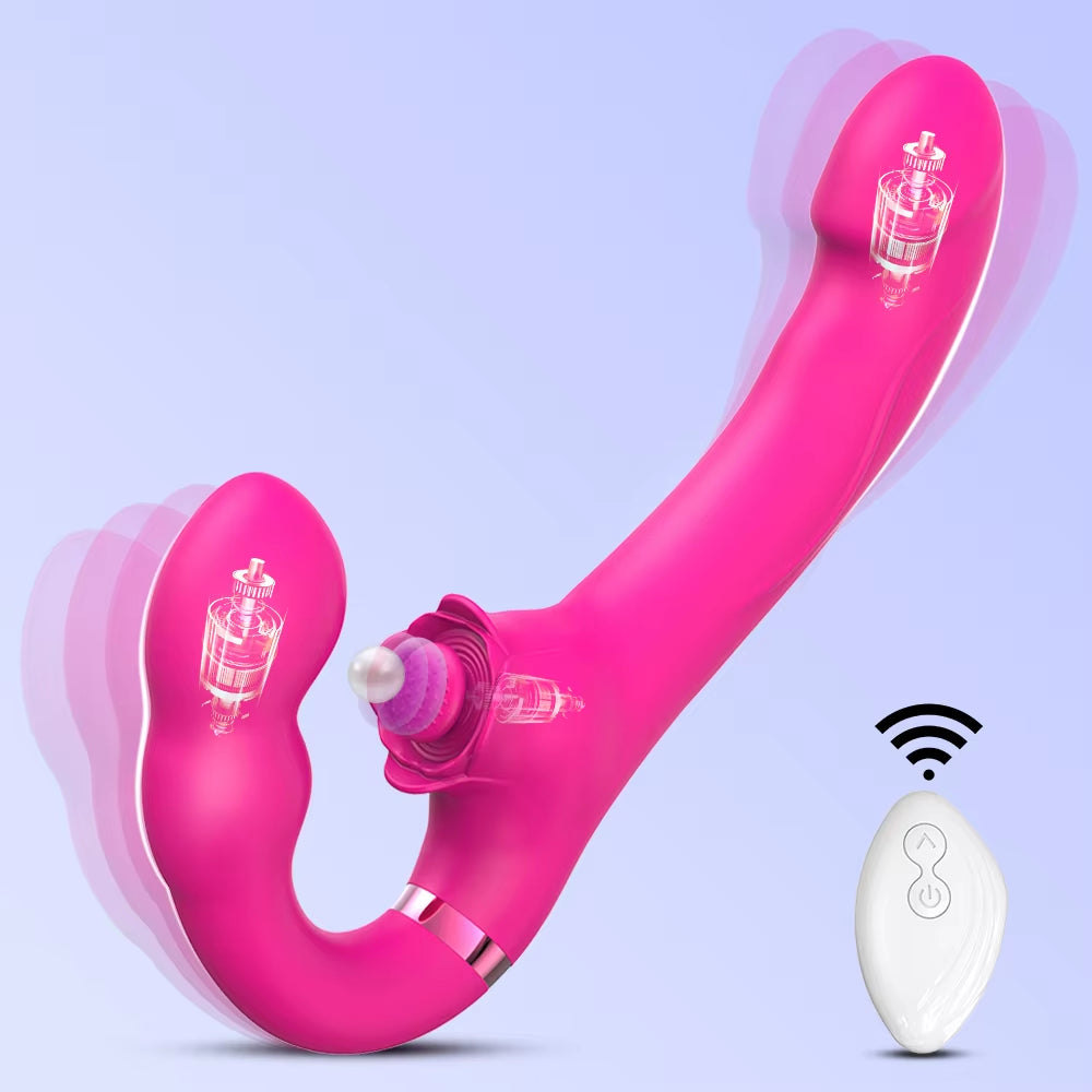 TLUDA - Wireless 3 in 1 Dildo Vibrator 