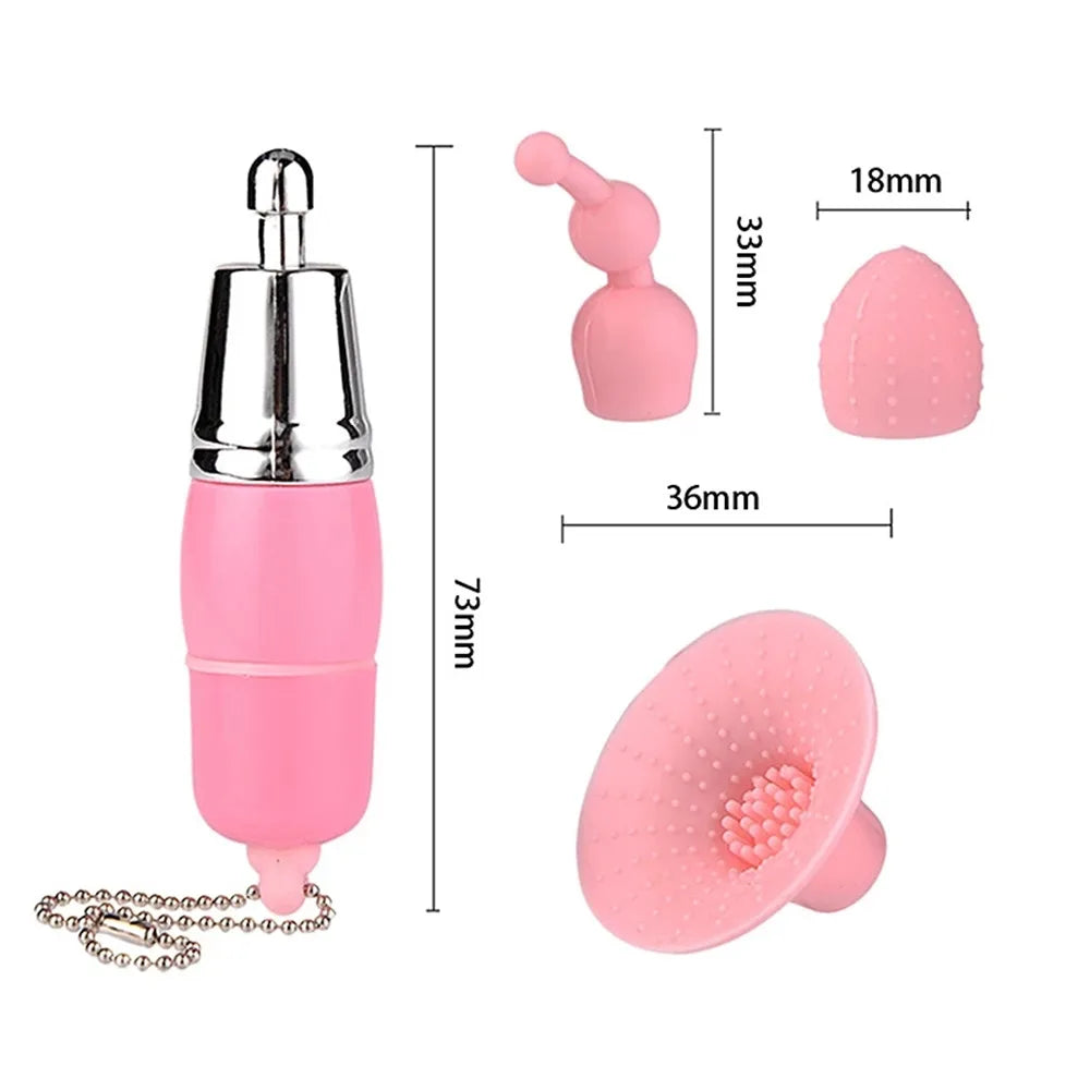 3In1 Mini Vibrator Clitoris Stimulator Licking Nipple 