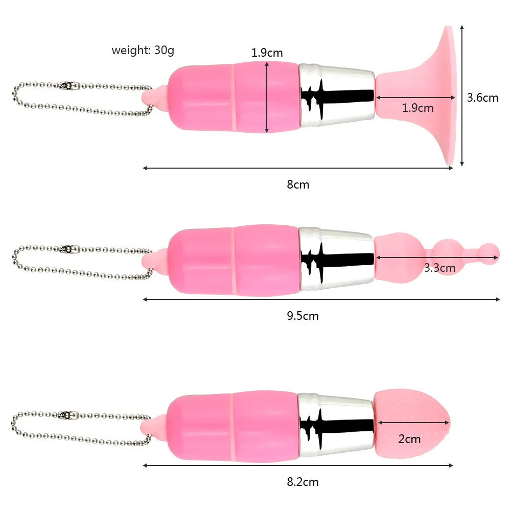 3In1 Mini Vibrator Clitoris Stimulator Licking Nipple 