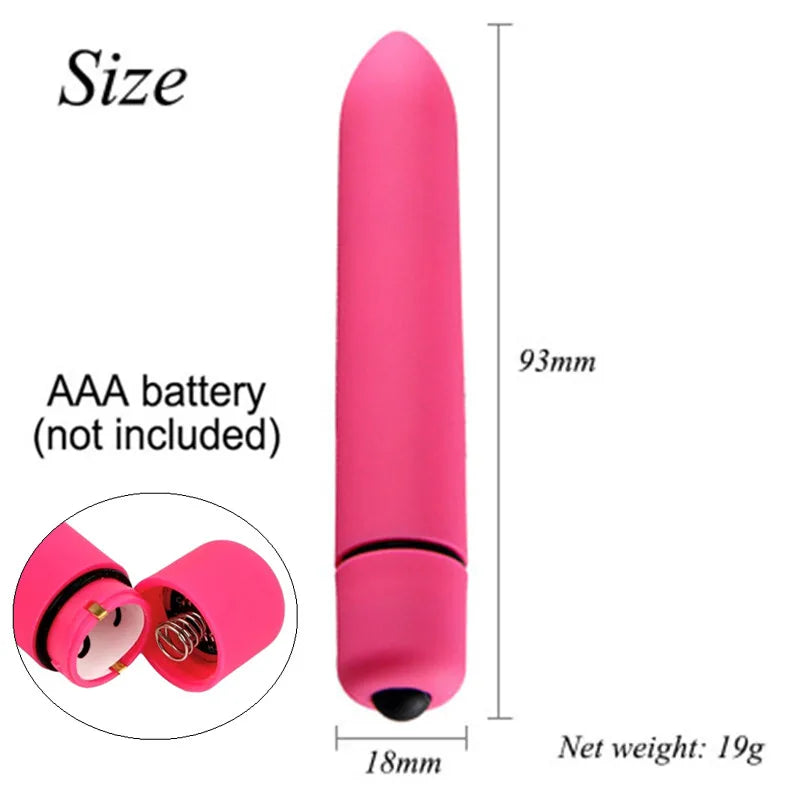 10 Speeds Mini Bullet Vibrator Vaginal Massage